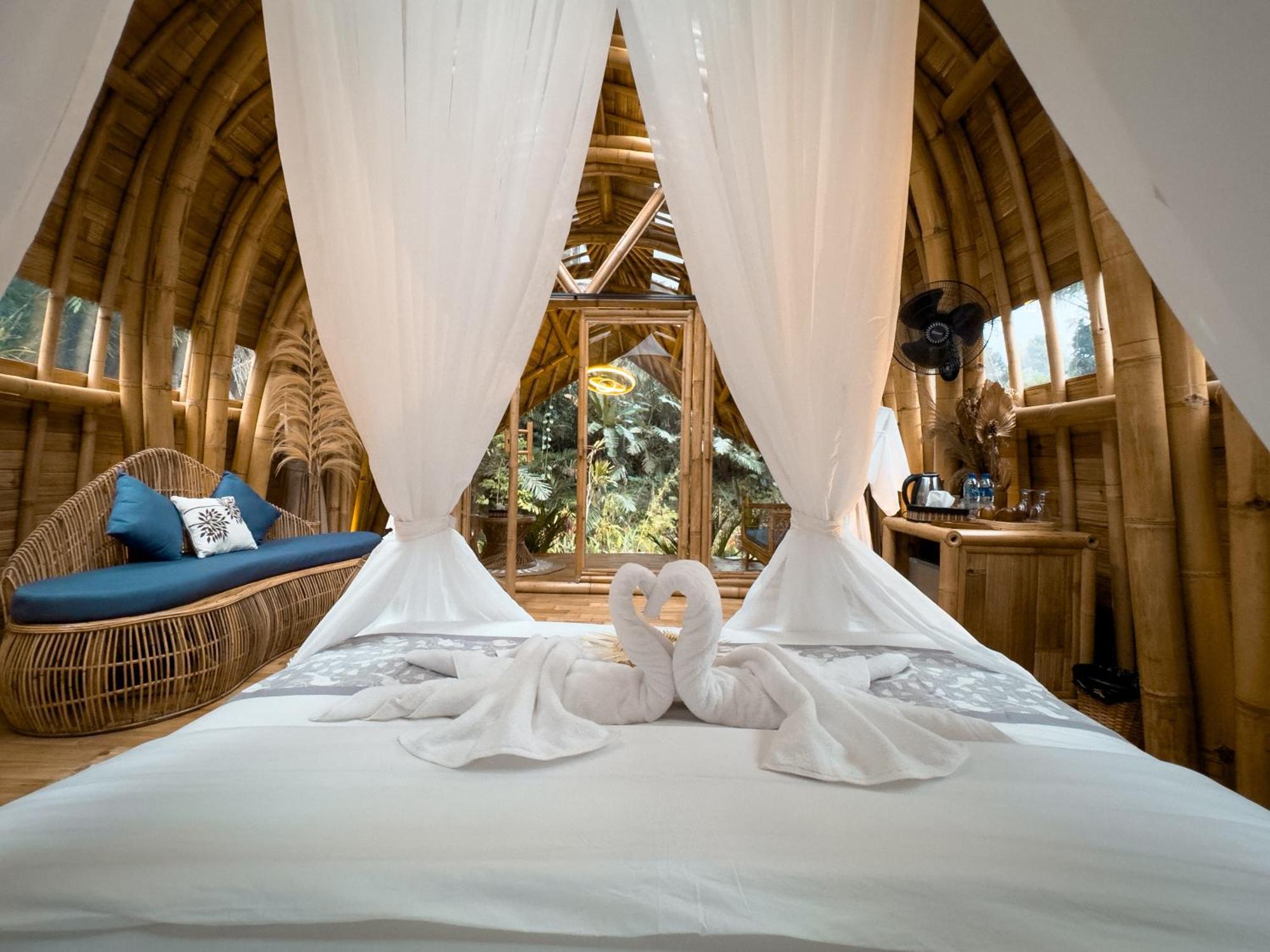Bamboo House - Ecobreeze Villa Sidemen  Bagian luar foto