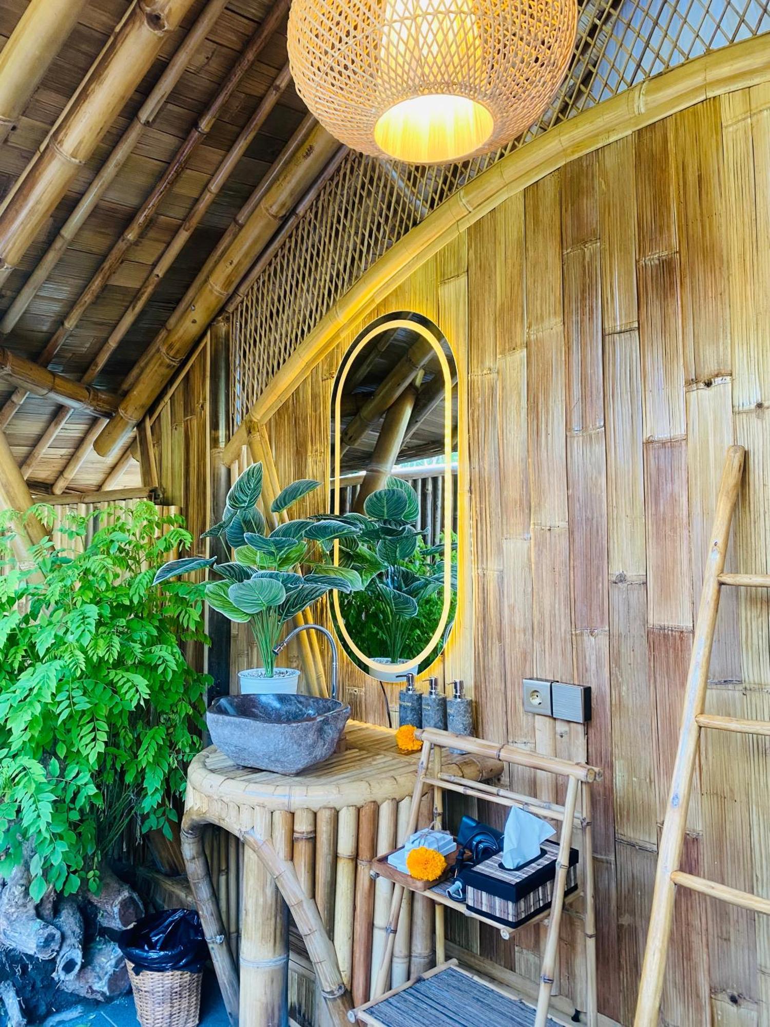Bamboo House - Ecobreeze Villa Sidemen  Bagian luar foto