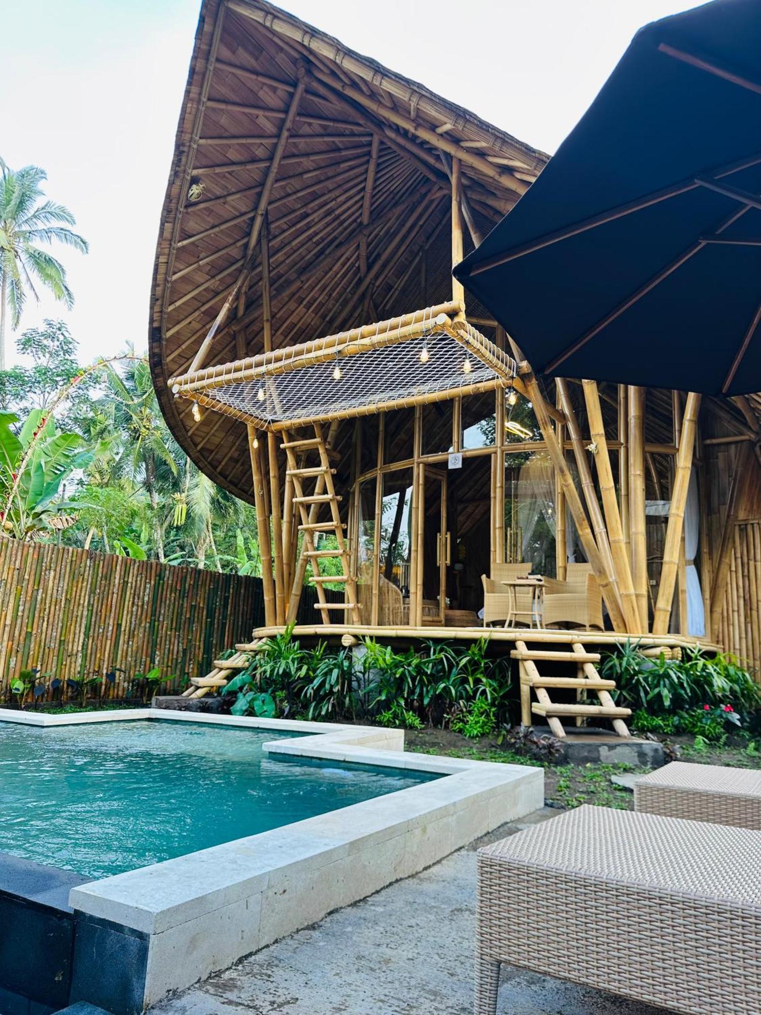 Bamboo House - Ecobreeze Villa Sidemen  Bagian luar foto